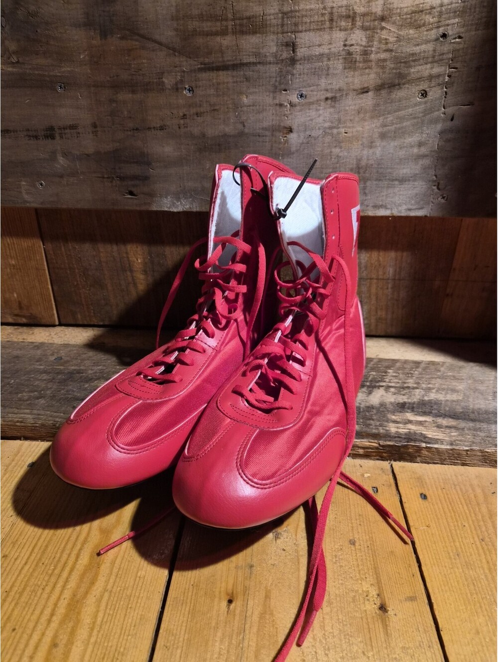 Title Boxing Speed-Flex Encore Mid-Length Boxing Shoes - Red Size 12